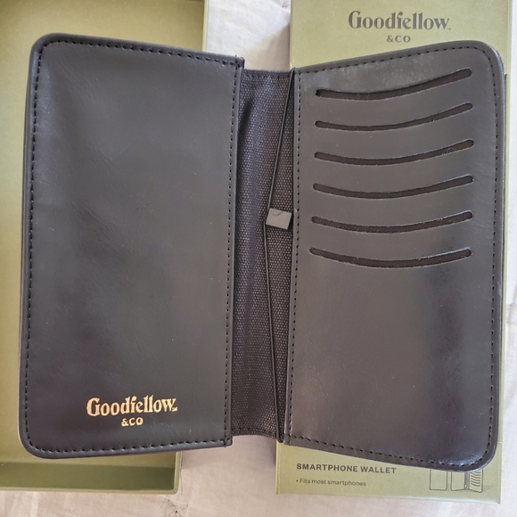 Mens black smartphone wallet, NIB, Goodfellow - Picture 2 of 3